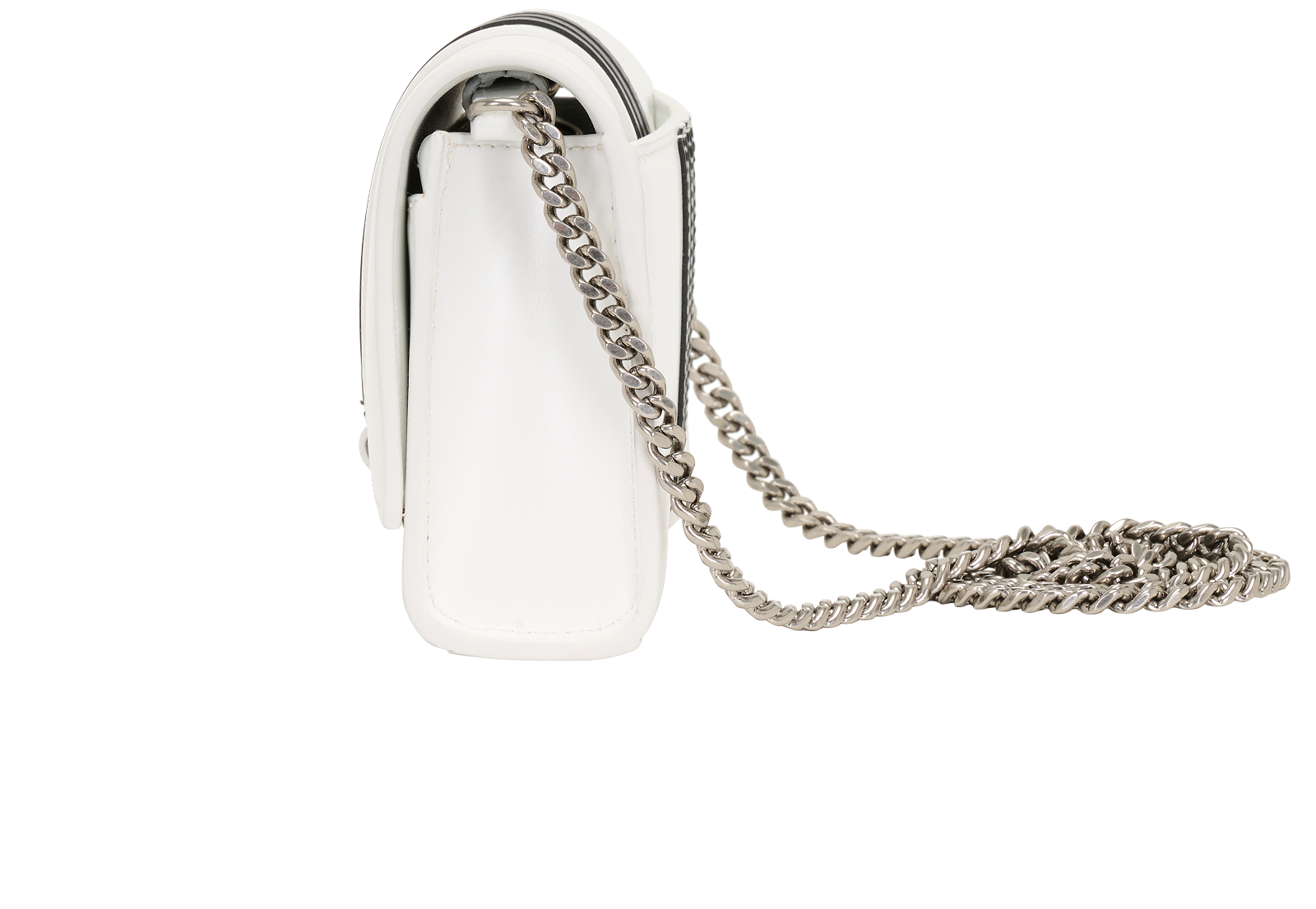 X Adidas Hourglass Wallet On Chain, &pound;350, Handbags, White, Leather, Bottom view